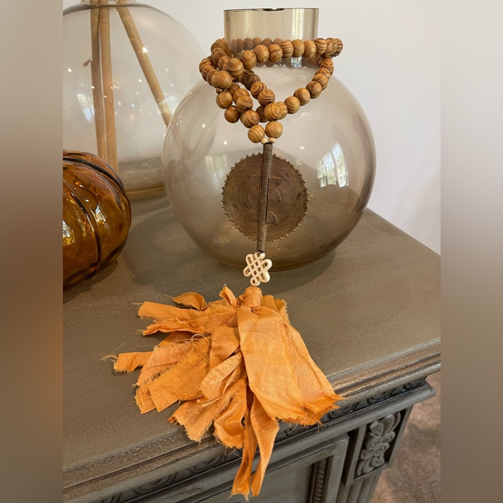 Beaded tassel vintage necklace